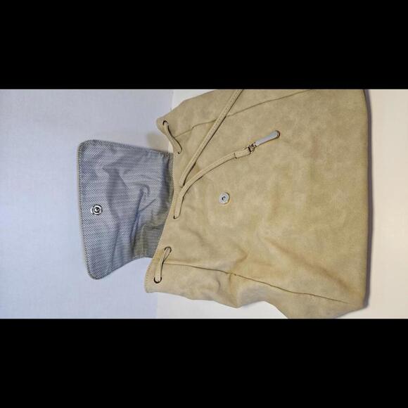 JustFab Stylish Suede Backpack with Braided Detailing NWT - Picture 2 of 4